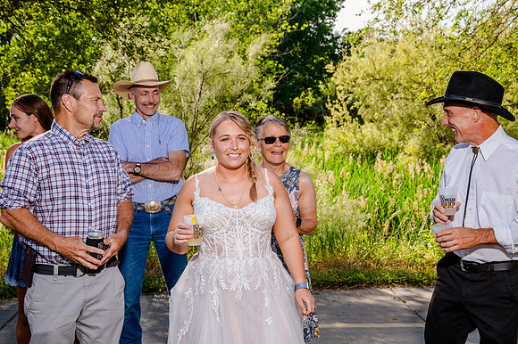Celebrating Megan and Seth: A Festive Reception at River Oaks Golf Course