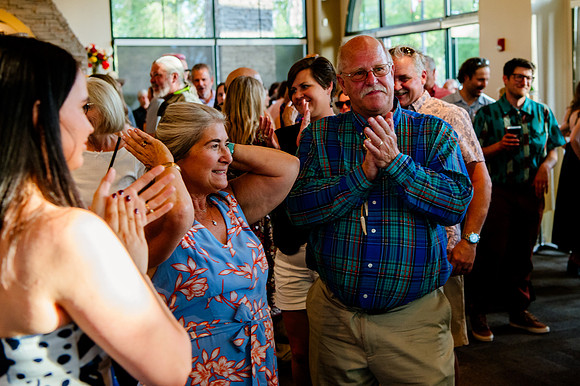 Celebrating Megan and Seth: A Festive Reception at River Oaks Golf Course