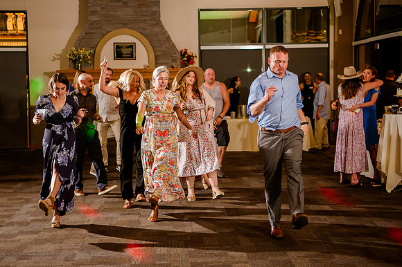 Celebrating Megan and Seth: A Festive Reception at River Oaks Golf Course