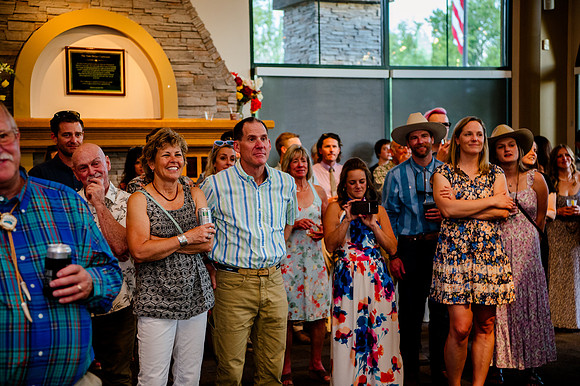 Celebrating Megan and Seth: A Festive Reception at River Oaks Golf Course