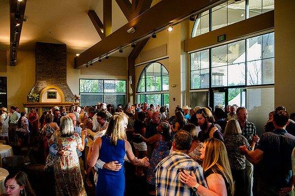 Celebrating Megan and Seth: A Festive Reception at River Oaks Golf Course
