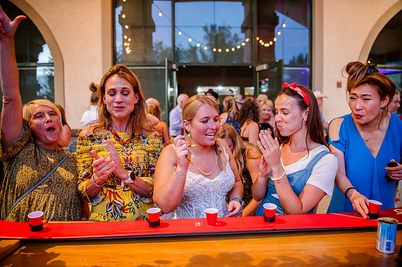 Celebrating Megan and Seth: A Festive Reception at River Oaks Golf Course