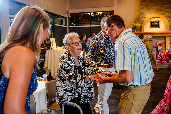 Celebrating Megan and Seth: A Festive Reception at River Oaks Golf Course