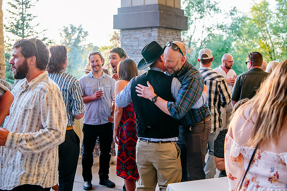 Celebrating Megan and Seth: A Festive Reception at River Oaks Golf Course