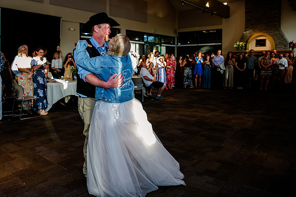 Celebrating Megan and Seth: A Festive Reception at River Oaks Golf Course