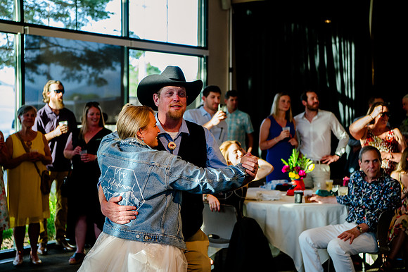 Celebrating Megan and Seth: A Festive Reception at River Oaks Golf Course