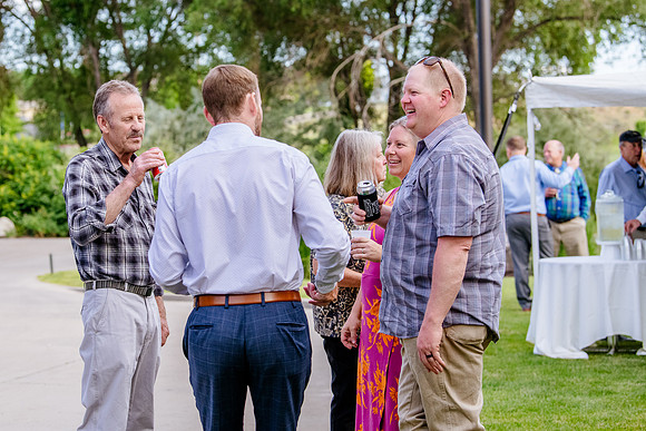 Celebrating Megan and Seth: A Festive Reception at River Oaks Golf Course
