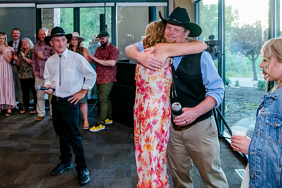 Celebrating Megan and Seth: A Festive Reception at River Oaks Golf Course