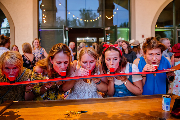 Celebrating Megan and Seth: A Festive Reception at River Oaks Golf Course