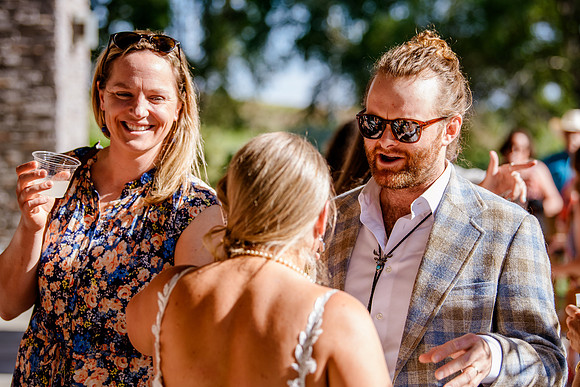 Celebrating Megan and Seth: A Festive Reception at River Oaks Golf Course