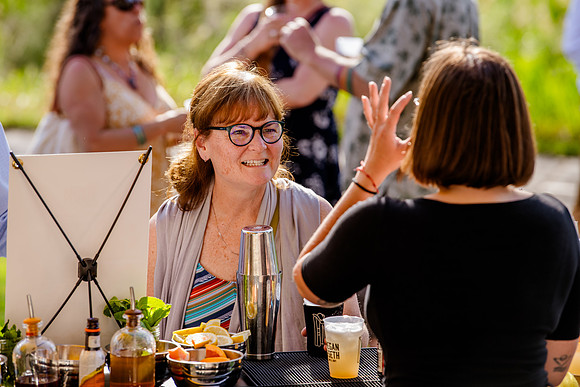 Celebrating Megan and Seth: A Festive Reception at River Oaks Golf Course