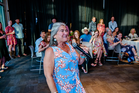 Celebrating Megan and Seth: A Festive Reception at River Oaks Golf Course