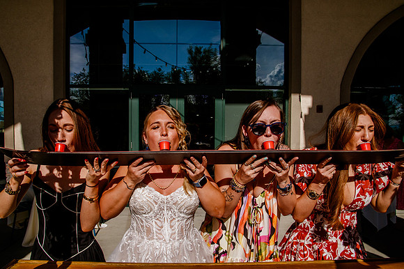 Celebrating Megan and Seth: A Festive Reception at River Oaks Golf Course