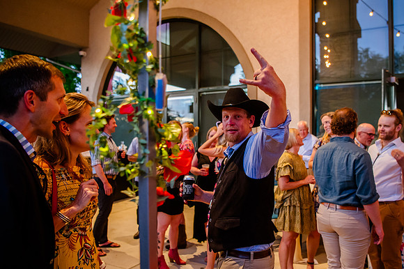 Celebrating Megan and Seth: A Festive Reception at River Oaks Golf Course