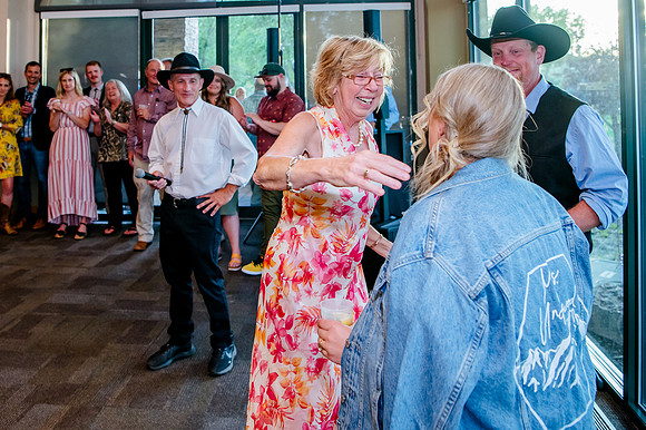 Celebrating Megan and Seth: A Festive Reception at River Oaks Golf Course