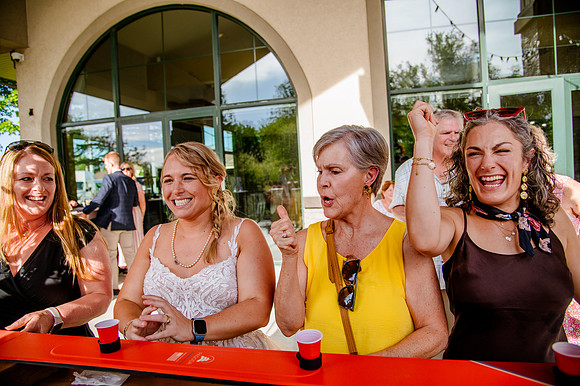 Celebrating Megan and Seth: A Festive Reception at River Oaks Golf Course