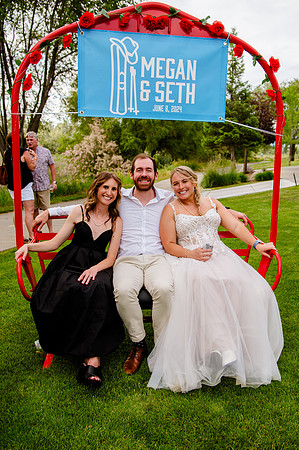 Celebrating Megan and Seth: A Festive Reception at River Oaks Golf Course