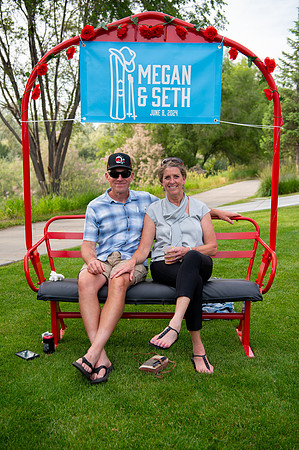 Celebrating Megan and Seth: A Festive Reception at River Oaks Golf Course