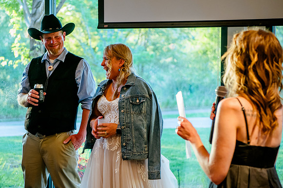 Celebrating Megan and Seth: A Festive Reception at River Oaks Golf Course