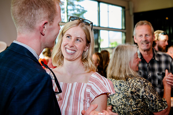 Celebrating Megan and Seth: A Festive Reception at River Oaks Golf Course