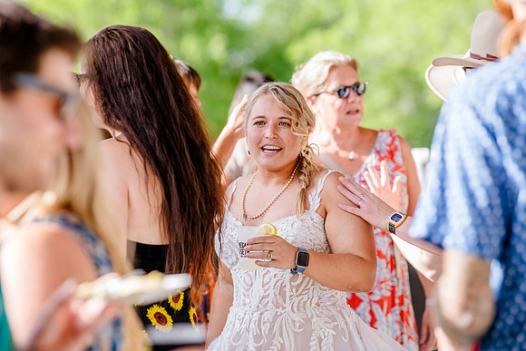 Celebrating Megan and Seth: A Festive Reception at River Oaks Golf Course