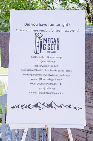 Celebrating Megan and Seth: A Festive Reception at River Oaks Golf Course