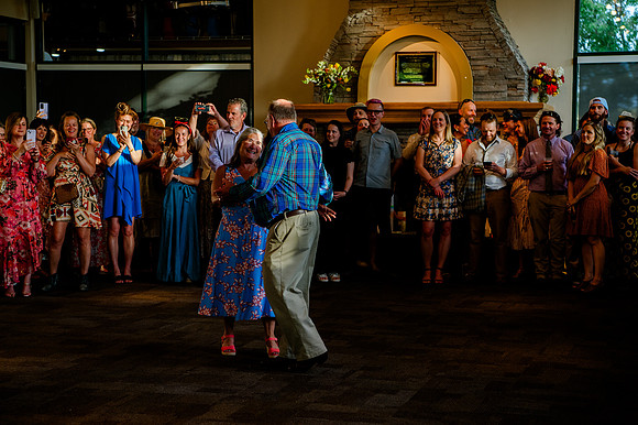 Celebrating Megan and Seth: A Festive Reception at River Oaks Golf Course