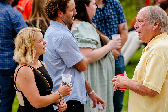 Celebrating Megan and Seth: A Festive Reception at River Oaks Golf Course