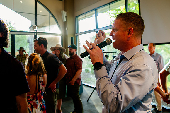Celebrating Megan and Seth: A Festive Reception at River Oaks Golf Course