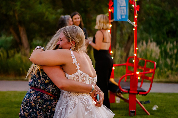Celebrating Megan and Seth: A Festive Reception at River Oaks Golf Course