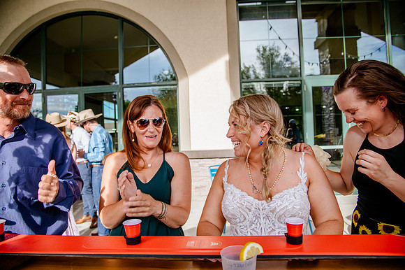 Celebrating Megan and Seth: A Festive Reception at River Oaks Golf Course