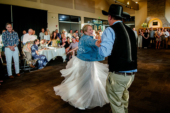 Celebrating Megan and Seth: A Festive Reception at River Oaks Golf Course