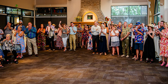 Celebrating Megan and Seth: A Festive Reception at River Oaks Golf Course