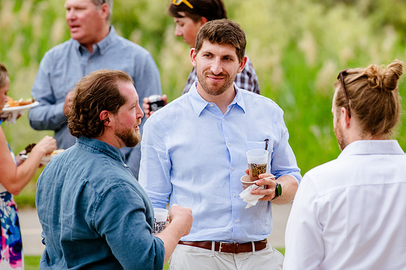 Celebrating Megan and Seth: A Festive Reception at River Oaks Golf Course