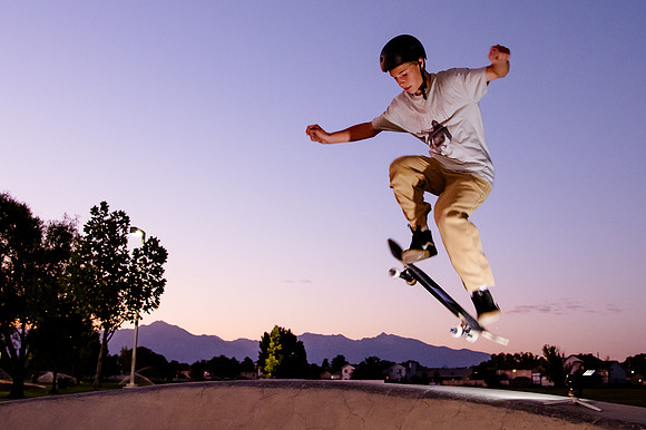 Unveiling Dawn's Magic: Hard Coin-sponsored Skateboarding Shoot at West Valley Skate Park