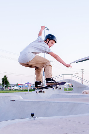 Unveiling Dawn's Magic: Hard Coin-sponsored Skateboarding Shoot at West Valley Skate Park