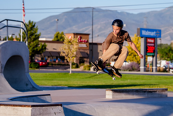 Unveiling Dawn's Magic: Hard Coin-sponsored Skateboarding Shoot at West Valley Skate Park