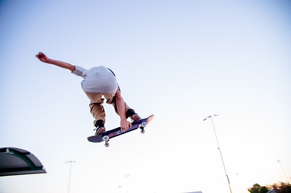 Unveiling Dawn's Magic: Hard Coin-sponsored Skateboarding Shoot at West Valley Skate Park