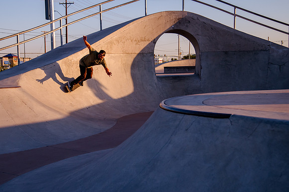 Unveiling Dawn's Magic: Hard Coin-sponsored Skateboarding Shoot at West Valley Skate Park