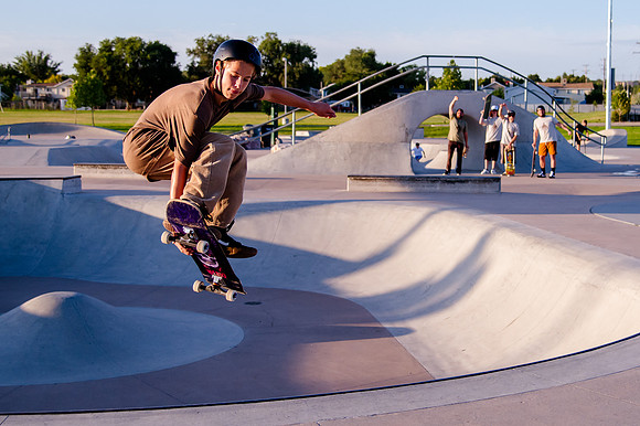 Unveiling Dawn's Magic: Hard Coin-sponsored Skateboarding Shoot at West Valley Skate Park