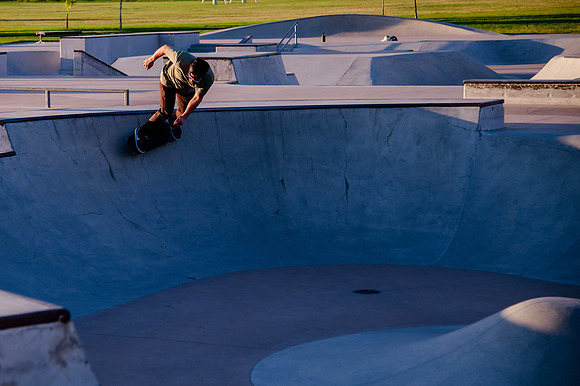 Unveiling Dawn's Magic: Hard Coin-sponsored Skateboarding Shoot at West Valley Skate Park