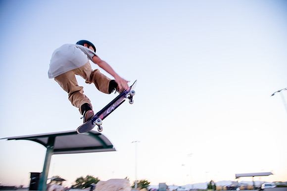 Unveiling Dawn's Magic: Hard Coin-sponsored Skateboarding Shoot at West Valley Skate Park