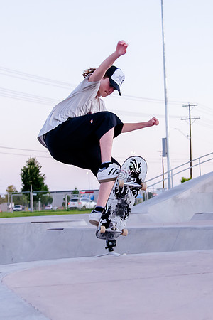 Unveiling Dawn's Magic: Hard Coin-sponsored Skateboarding Shoot at West Valley Skate Park