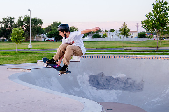 Unveiling Dawn's Magic: Hard Coin-sponsored Skateboarding Shoot at West Valley Skate Park