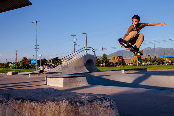 Unveiling Dawn's Magic: Hard Coin-sponsored Skateboarding Shoot at West Valley Skate Park