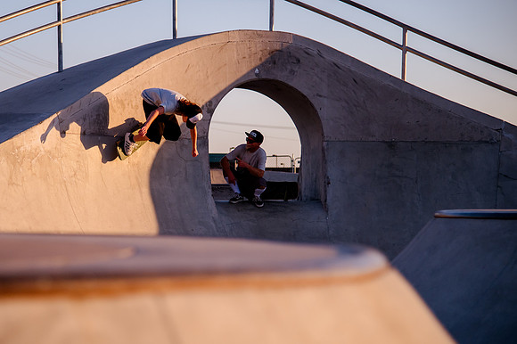 Unveiling Dawn's Magic: Hard Coin-sponsored Skateboarding Shoot at West Valley Skate Park