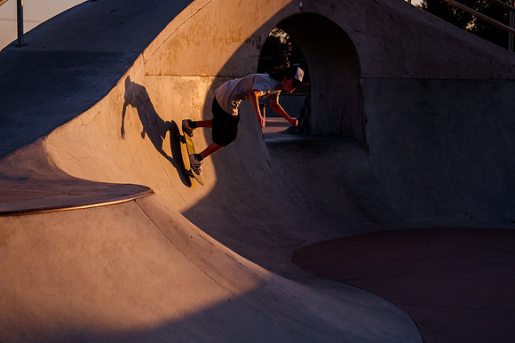 Unveiling Dawn's Magic: Hard Coin-sponsored Skateboarding Shoot at West Valley Skate Park