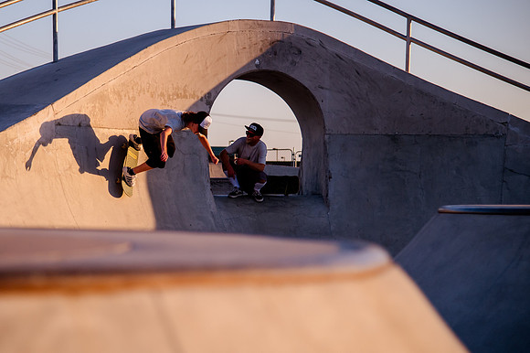 Unveiling Dawn's Magic: Hard Coin-sponsored Skateboarding Shoot at West Valley Skate Park