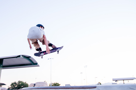 Unveiling Dawn's Magic: Hard Coin-sponsored Skateboarding Shoot at West Valley Skate Park