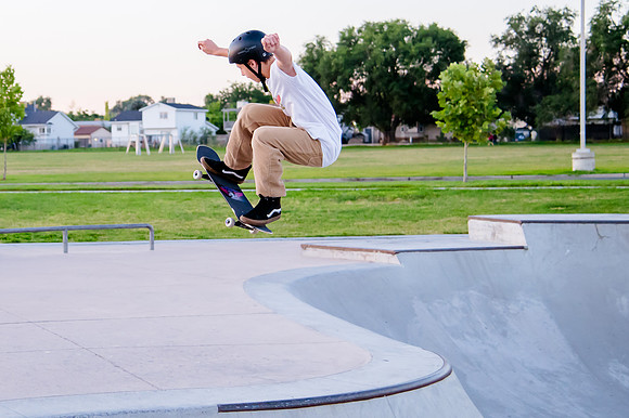 Unveiling Dawn's Magic: Hard Coin-sponsored Skateboarding Shoot at West Valley Skate Park